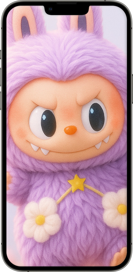 Силіконовий чехол Лабубу для Apple iPhone 13 Pro Max - 6708u-2371 изображение 