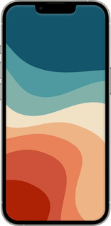 TPU чехол В стиле ретро с волнами для Apple iPhone 13 Pro - 6531b-2372 изображение 