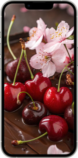 TPU чехол Вишня в шоколаде для Apple iPhone 13 Pro - 6698b-2372 изображение 