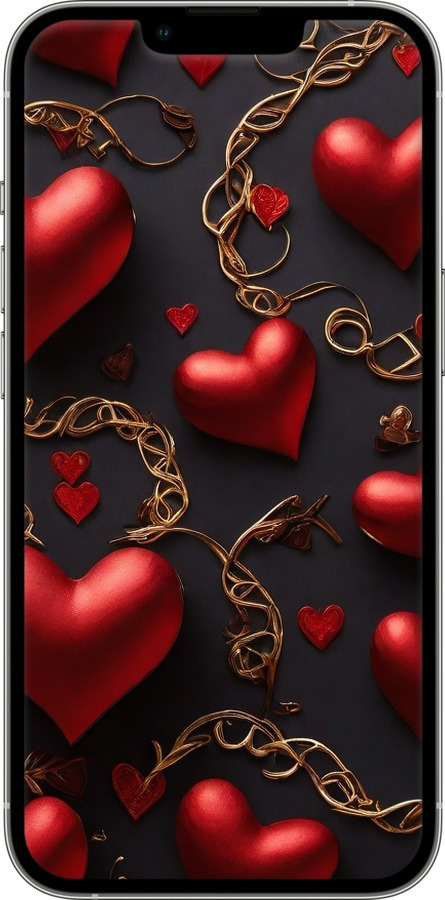 TPU чехол Сердечки для Apple iPhone 13 Pro - 5831b-2372 изображение 