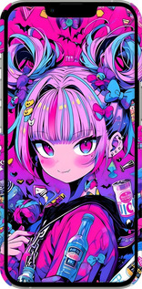 3D пластиковый матовый чехол Аниме милаха для Apple iPhone 13 Pro - 6314m-2372 изображение 