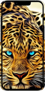 3D пластиковый матовый чехол Леопард для Apple iPhone 13 Pro - 6611m-2372 изображение 
