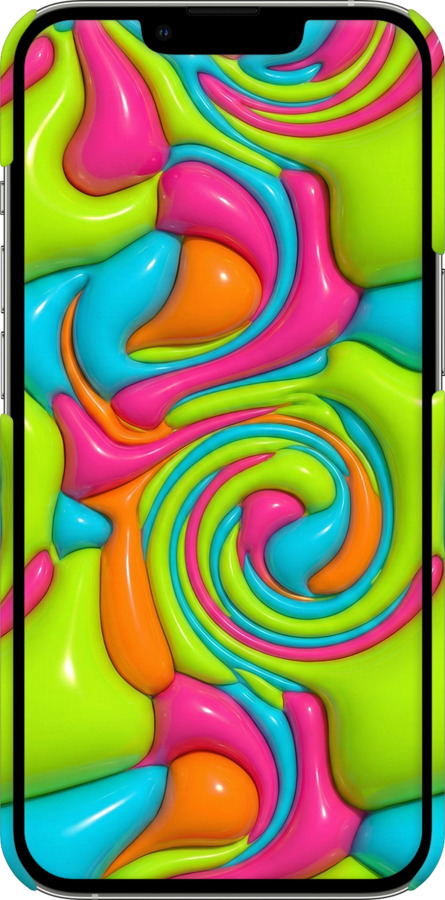 3D пластиковый матовый чехол Y2K Jelly Dream для Apple iPhone 13 Pro - 6780m-2372 изображение 