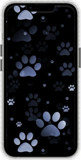 Чехол Bumper чехол С синими отпечатками лап для Apple iPhone 13 Pro - 6441pc-2372 изображение 