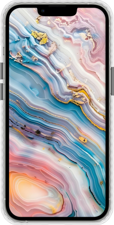 Чехол Bumper MagSafe чехол Мрамор красивый для Apple iPhone 13 Pro - 6376pm-2372 изображение 