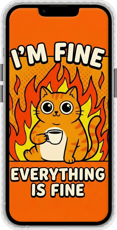 Чехол Bumper MagSafe чехол Funny Cat для Apple iPhone 13 Pro - 6786pm-2372 изображение 