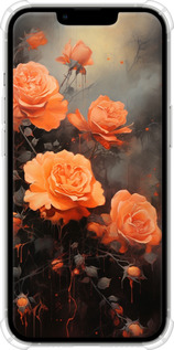 Силикон с усиленными углами чехол Оранжевые розы для Apple iPhone 13 Pro - 5944sp-2372 изображение 