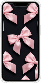 Силикон с усиленными углами чехол Coquette Ribbons Dark Coquette для Apple iPhone 13 Pro - 6767sp-2372 изображение 