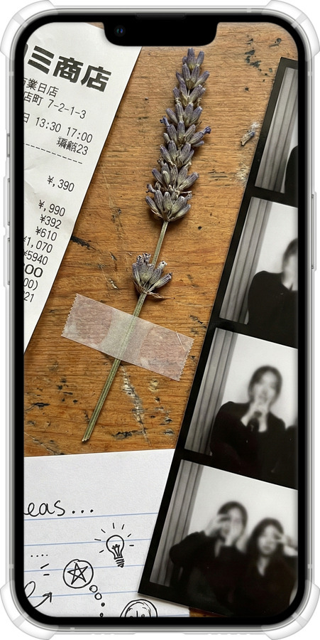 Силикон с усиленными углами чехол Aesthetic Scrapbook Collage для Apple iPhone 13 Pro - 6773sp-2372 изображение 
