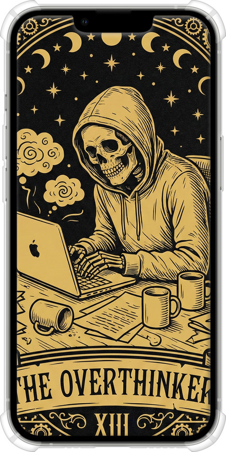 Силіконовий протиударний с посиленими кутами чехол The Overthinker для Apple iPhone 13 Pro - 6774sp-2372 изображение 