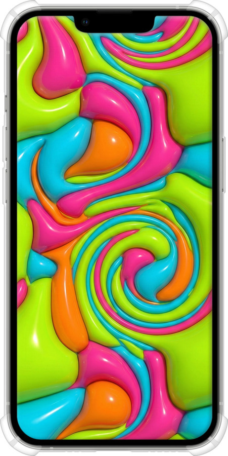 Силіконовий протиударний с посиленими кутами чехол Y2K Jelly Dream для Apple iPhone 13 Pro - 6780sp-2372 изображение 