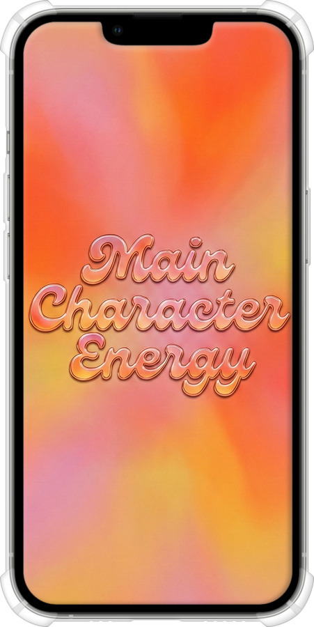 Силикон с усиленными углами чехол Aura Gradient Main Character Energy Aesthetic Y2K для Apple iPhone 13 Pro - 6783sp-2372 изображение 