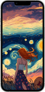 Силиконовый чехол Девушка Арт для Apple iPhone 13 Pro - 6325u-2372 изображение 
