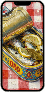 Силіконовий чехол Vintage Sardine Tin Phone для Apple iPhone 13 Pro - 6772u-2372 изображение 