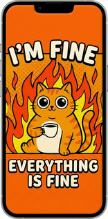 Силиконовый чехол Funny Cat для Apple iPhone 13 Pro - 6786u-2372 изображение 