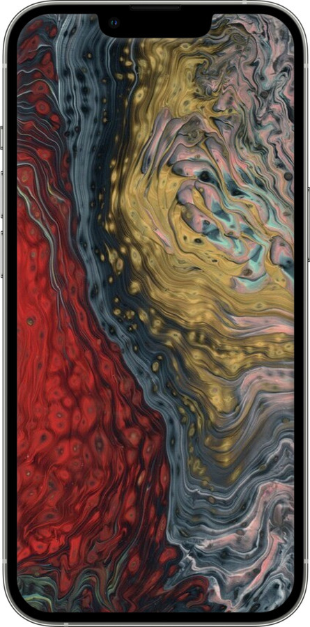 2D пластиковый чехол С изображением абстрактной живописи для Apple iPhone 13 Pro - 6530t-2372 изображение 