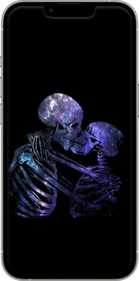 Силиконовый чехол С изображением скелета для Apple iPhone 13 Pro - 6537u-2372 изображение 