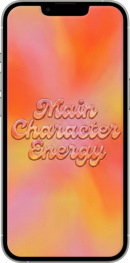 Силіконовий чехол Aura Gradient Main Character Energy Aesthetic Y2K для Apple iPhone 13 Pro - 6783u-2372 изображение 