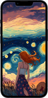 TPU чехол Дівчина Арт для Apple iPhone 13 - 6325b-2374 изображение 