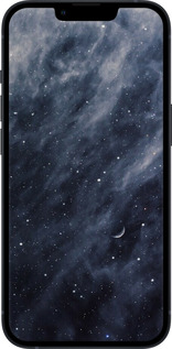 TPU чехол Голубые облака, Голубая луна для Apple iPhone 13 - 6398b-2374 изображение 