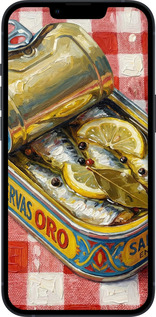 TPU чехол Vintage Sardine Tin Phone для Apple iPhone 13 - 6772b-2374 изображение 