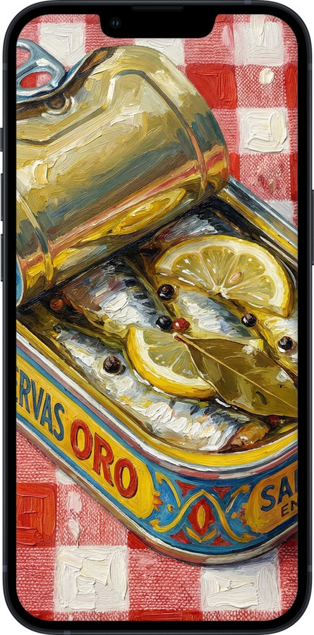 TPU чехол Vintage Sardine Tin Phone для Apple iPhone 13 - 6772b-2374 изображение 