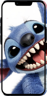 3D пластиковый матовый чехол Стич для Apple iPhone 13 - 6684m-2374 изображение 