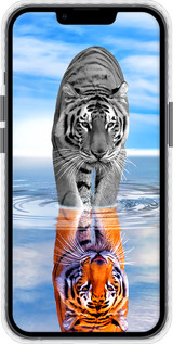 Чехол Bumper чехол Тигр для Apple iPhone 13 - 6016pc-2374 изображение 