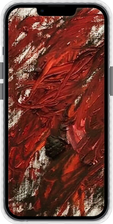 Чехол Bumper MagSafe чехол Абстрактная композиция в красных тонах для Apple iPhone 13 - 6541pm-2374 изображение 