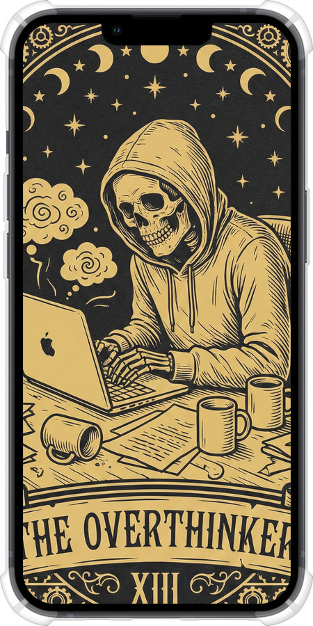 Силикон с усиленными углами чехол The Overthinker для Apple iPhone 13 - 6774sp-2374 изображение 