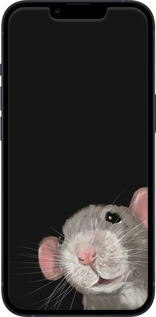 Силиконовый чехол The Peeking Rat для Apple iPhone 13 - 6442u-2374 изображение 