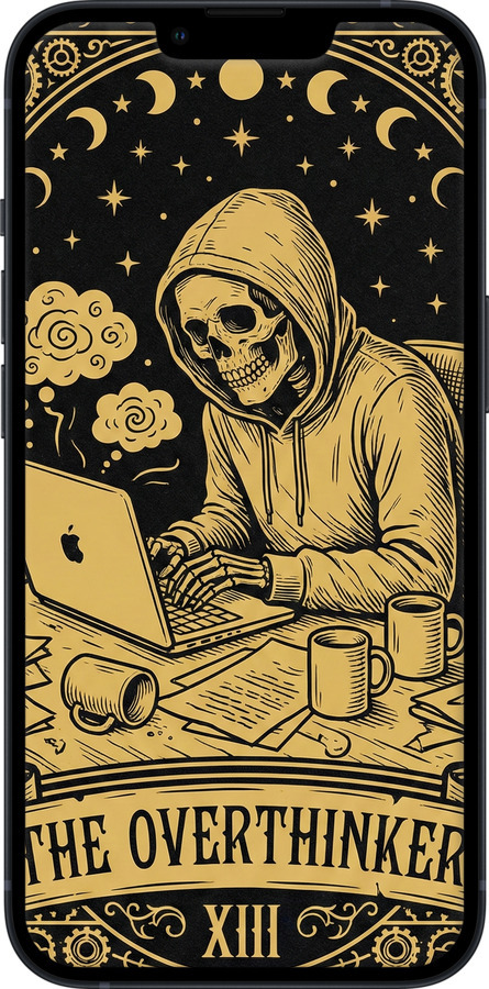 Силиконовый чехол The Overthinker для Apple iPhone 13 - 6774u-2374 изображение 