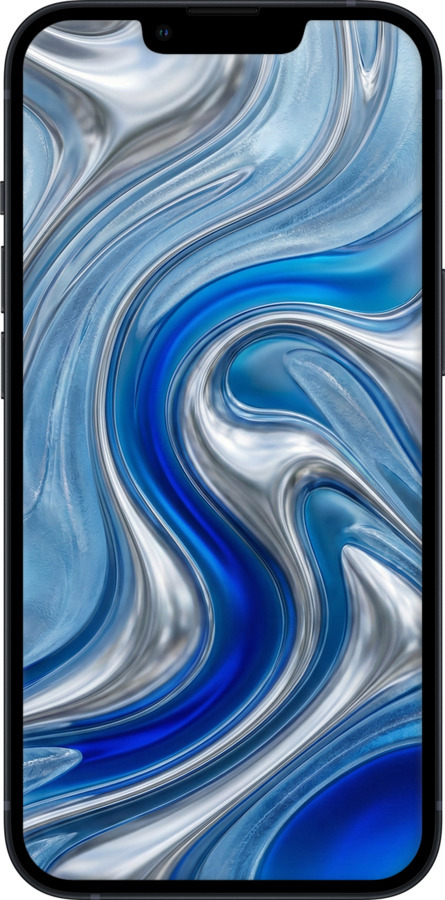 Силіконовий чехол Liquid Chrome для Apple iPhone 13 - 6781u-2374 изображение 