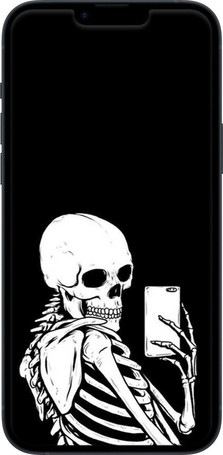 TPU чехол Скелет робить Selfie для Apple iPhone 14 Plus - 6535b-2645 изображение 