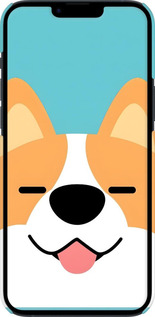 3D пластиковый матовый чехол Корги для Apple iPhone 14 Plus - 6280m-2645 изображение 