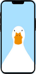 3D пластиковый матовый чехол Гусь для Apple iPhone 14 Plus - 6350m-2645 изображение 