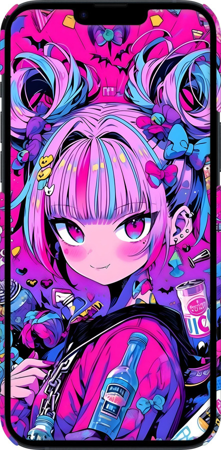3D пластиковый матовый чехол Аниме милаха для Apple iPhone 14 Plus - 6314m-2645 изображение 