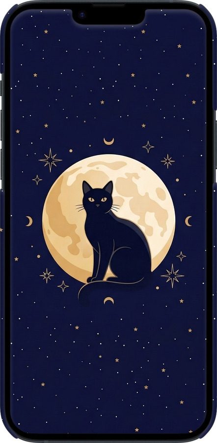 3D пластиковый матовый чехол Cute Cat Celestial/Witchy для Apple iPhone 14 Plus - 6787m-2645 изображение 