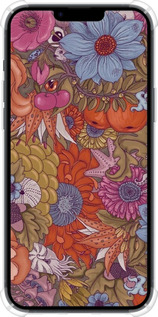 Силикон с усиленными углами чехол Абстрактные цветы для Apple iPhone 14 Plus - 6526sp-2645 изображение 