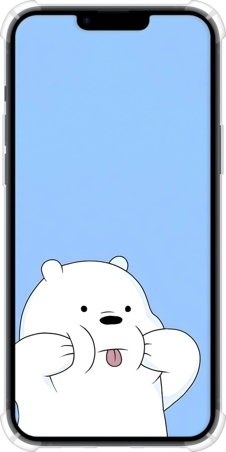 Силіконовий протиударний с посиленими кутами чехол Милий ведмедик для Apple iPhone 14 Plus - 6357sp-2645 изображение 