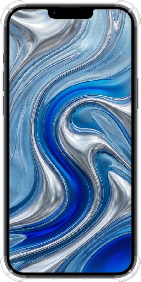 Силикон с усиленными углами чехол Liquid Chrome для Apple iPhone 14 Plus - 6781sp-2645 изображение 