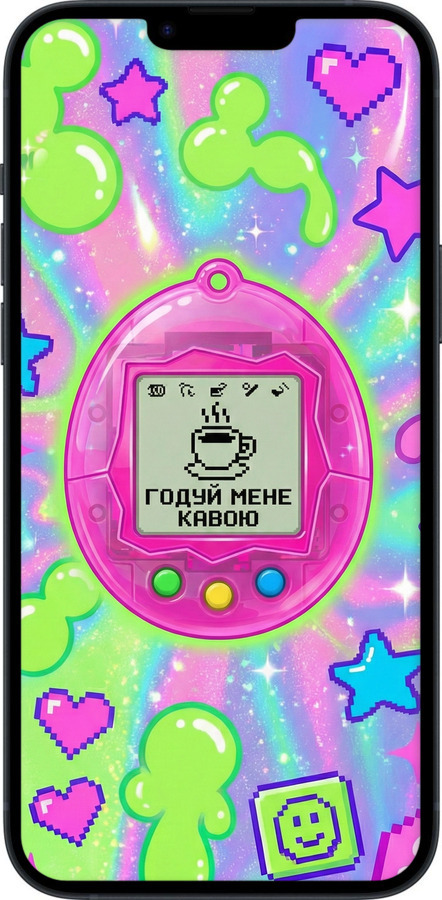 Силиконовый чехол Y2K Aesthetic Retro Pet: Годуй мене кавою для Apple iPhone 14 Plus - 6784u-2645 изображение 