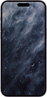 TPU чехол Голубые облака, Голубая луна для Apple iPhone 14 Pro Max - 6398b-2667 изображение 