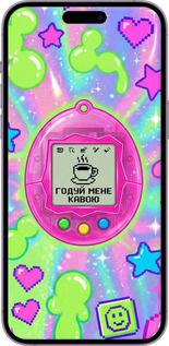 TPU чехол Y2K Aesthetic Retro Pet: Годуй мене кавою для Apple iPhone 14 Pro Max - 6784b-2667 изображение 