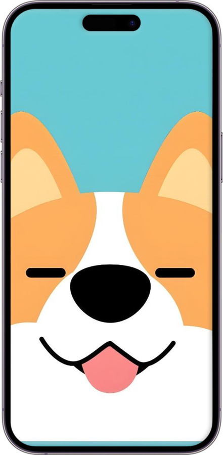 TPU чехол Корги для Apple iPhone 14 Pro Max - 6280b-2667 изображение 