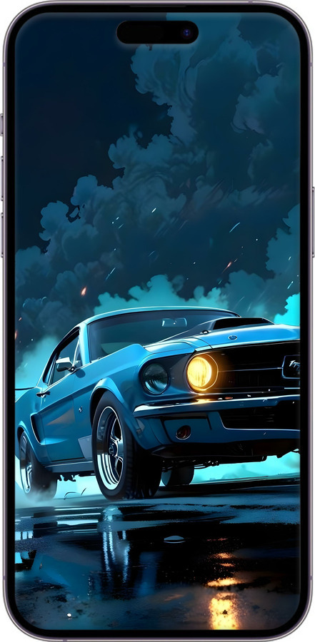 TPU чехол Форд мустанг для Apple iPhone 14 Pro Max - 6374b-2667 изображение 