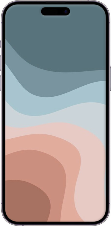 TPU чехол З синіми та рожевими хвилями в стилі ретро для Apple iPhone 14 Pro Max - 6532b-2667 изображение 