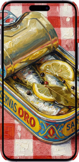 3D пластиковый матовый чехол Vintage Sardine Tin Phone для Apple iPhone 14 Pro Max - 6772m-2667 изображение 