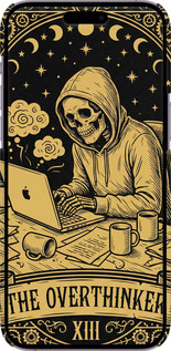 3D пластиковый матовый чехол The Overthinker для Apple iPhone 14 Pro Max - 6774m-2667 изображение 