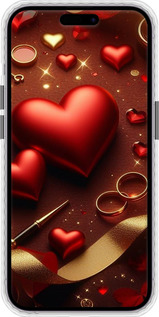 Чехол Bumper MagSafe чехол Сердечки v3 для Apple iPhone 14 Pro Max - 5833pm-2667 изображение 